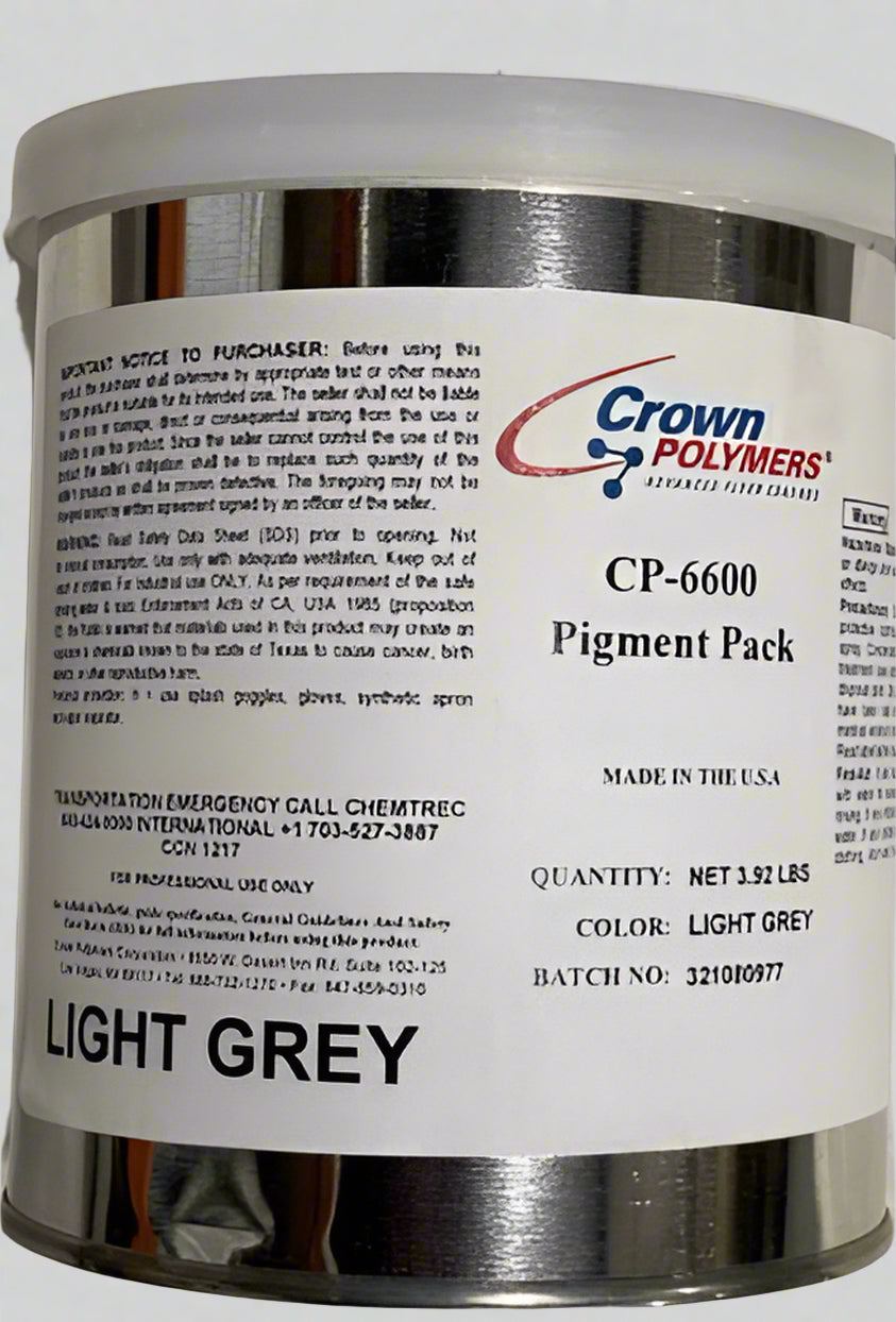 Crown Polymers Epoxy Pigment Light Gray