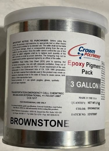 Crown Polymers Epoxy Pigment 1/4 Gal Brownstone