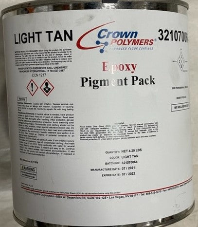 Crown Polymers Epoxy Pigment Light Tan