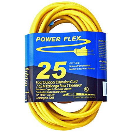 12/3 SJTW UG 25 ft. Yellow Cord