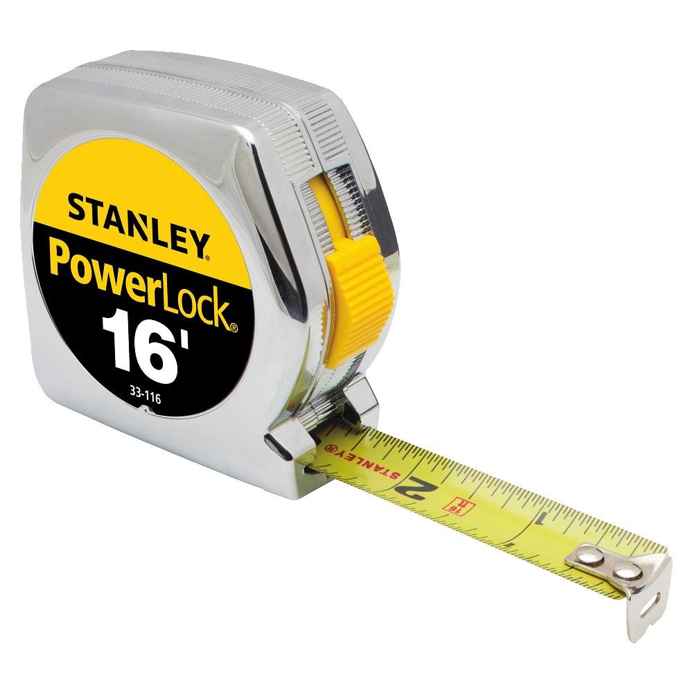 Stanley Powerlock Silver 16 ft. Tape Measure