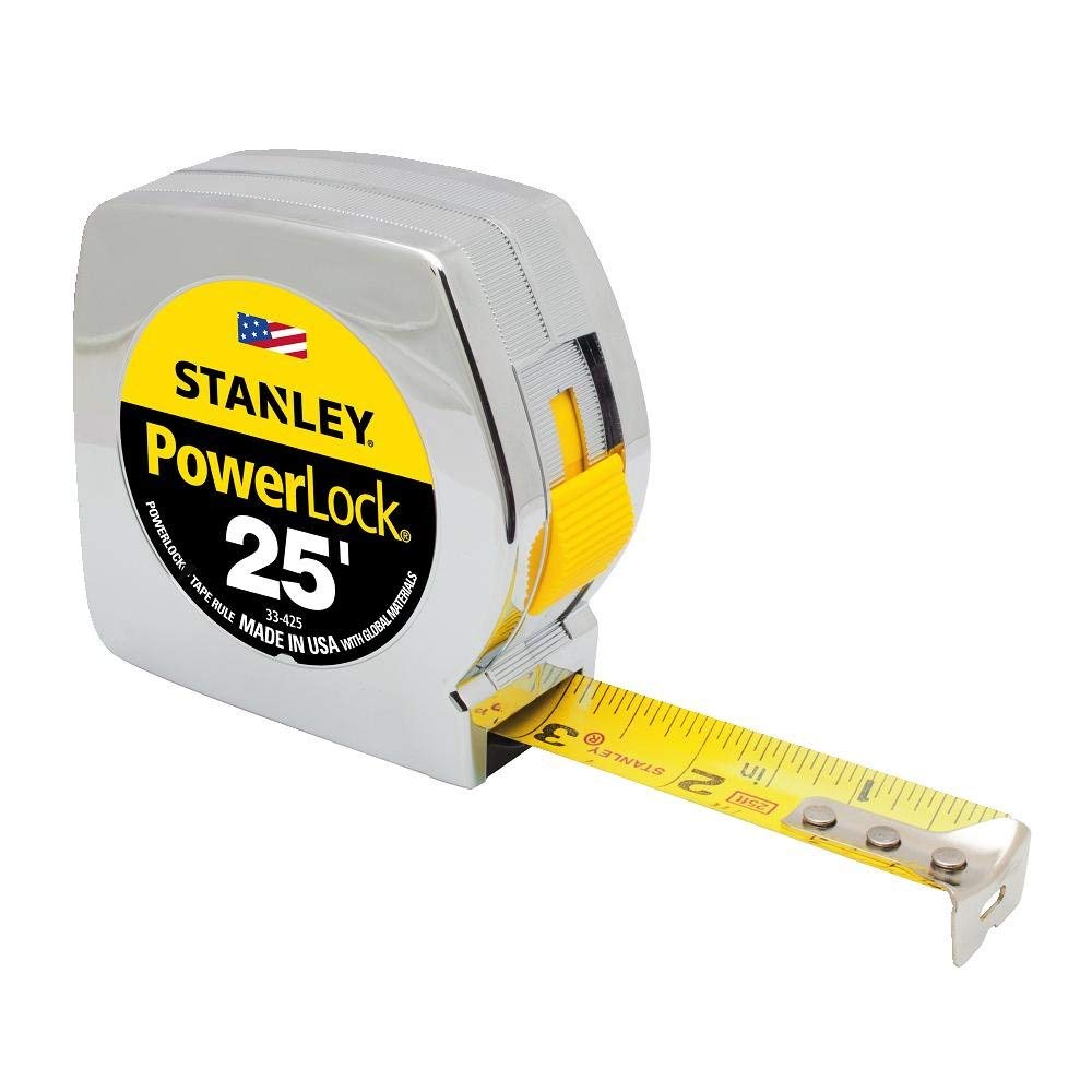 Stanley Powerlock Silver 25 ft. Tape Measure