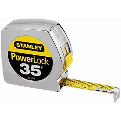 Stanley Powerlock Silver 35 ft. Tape Measure